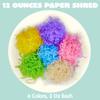 JOYIN 0.75LB Easter Plastic Grass 6 Colors Shred Packaging Filler for Craft Boxes Bags Basket Filling, DIY Gift Wrapping, Easter Egg Stuffer Wedding Birthday Bridesmaid Party Supplies(12 Oz) view 2