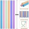 ALINK Jumbo Plastic Boba Straws, 1/2" Extra Wide Disposable Smoothie Straws, Large Straw for Bubble Tea, Milkshakes, Tapioca Pearls, Pack of 50 view 2