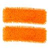 FOMIYES 2pcs Flat Mop Head Mops for Floor Cleaning Floor Scrubber Pads Cleaning Mop Pad Microfiber Mop Pads Mop Refill Replacement Heads Clean Mop Head Clamshell Cleaning Pad Wet and Dry view 1
