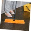 FOMIYES 2pcs Flat Mop Head Mops for Floor Cleaning Floor Scrubber Pads Cleaning Mop Pad Microfiber Mop Pads Mop Refill Replacement Heads Clean Mop Head Clamshell Cleaning Pad Wet and Dry view 4