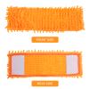 FOMIYES 2Pcs Mop Head Replacement Cloth, Soft Mop Refill Pads with Water Absorption, Reusable Mop Pads for Home Floor Cleaning (Orange) view 4