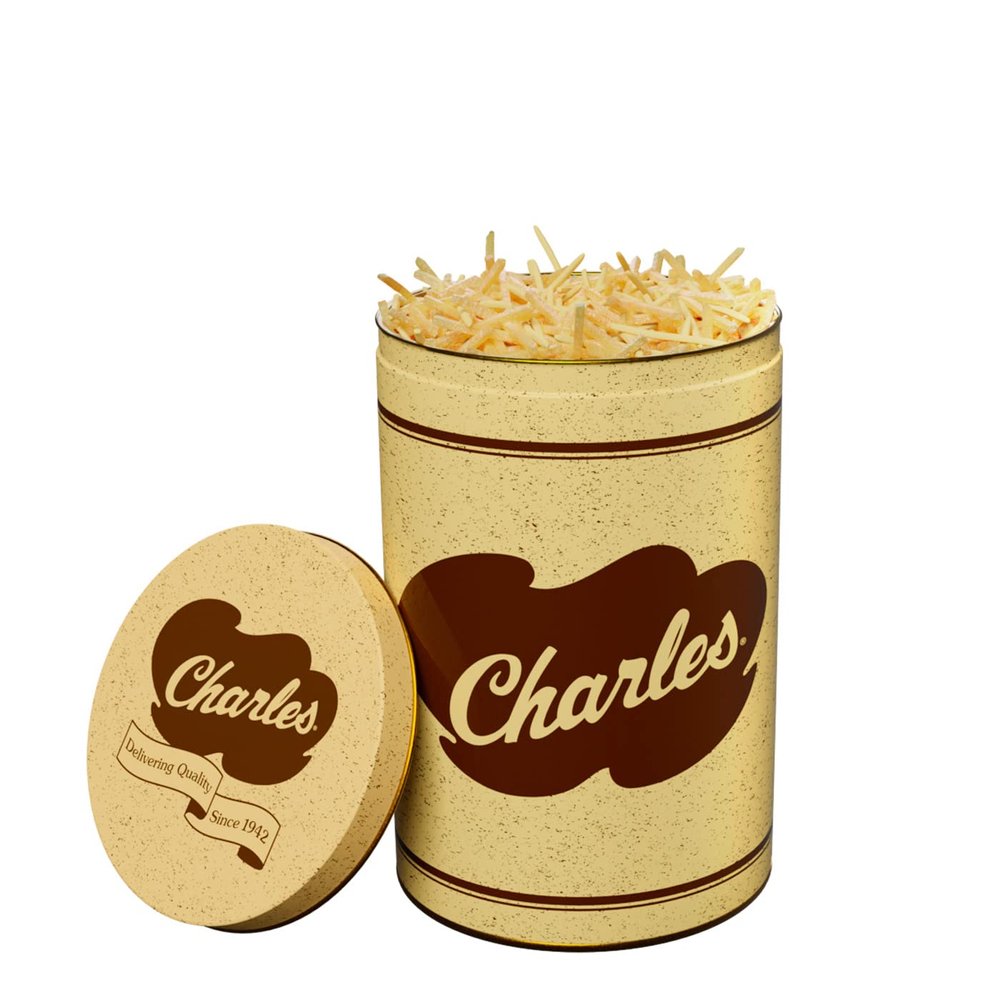 Charles Chips Potato Sticks Tin - 10oz