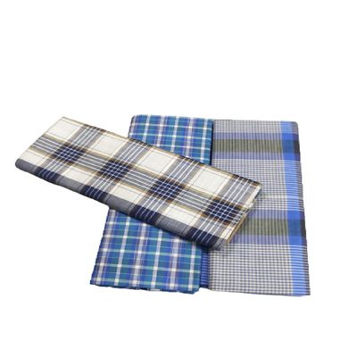 100% Cotton men's unstitched check lungi combo, Kerala Lungi (Mude) - Pack of 3 - Medium Check kaily munde - colour are assorted By Indian Collectible