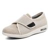 W&LESVAGO Women's Wide Width Diabetic Walking Shoes with Adjustable Closures,Non-Slip Lightweight Sneakers with Classic Air Cushion for Diabetic Edema Plantar Fasciitis(9.5#, Beige) view 1