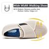 W&LESVAGO Women's Wide Width Diabetic Walking Shoes with Adjustable Closures,Non-Slip Lightweight Sneakers with Classic Air Cushion for Diabetic Edema Plantar Fasciitis(9.5#, Beige) view 3