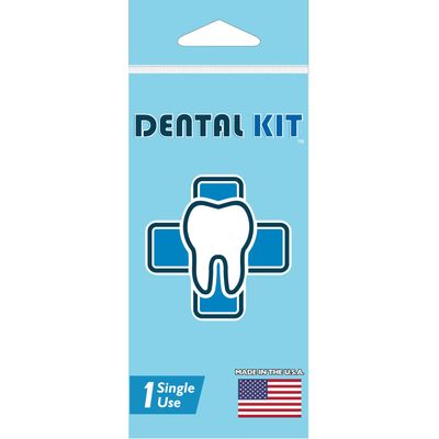 Potty Pack Dental Kit Single Use Portable Kit with Travel Tooth Brush, Tooth Paste, Dental Floss and Mint-Flavored Tooth Picks - 10 Units