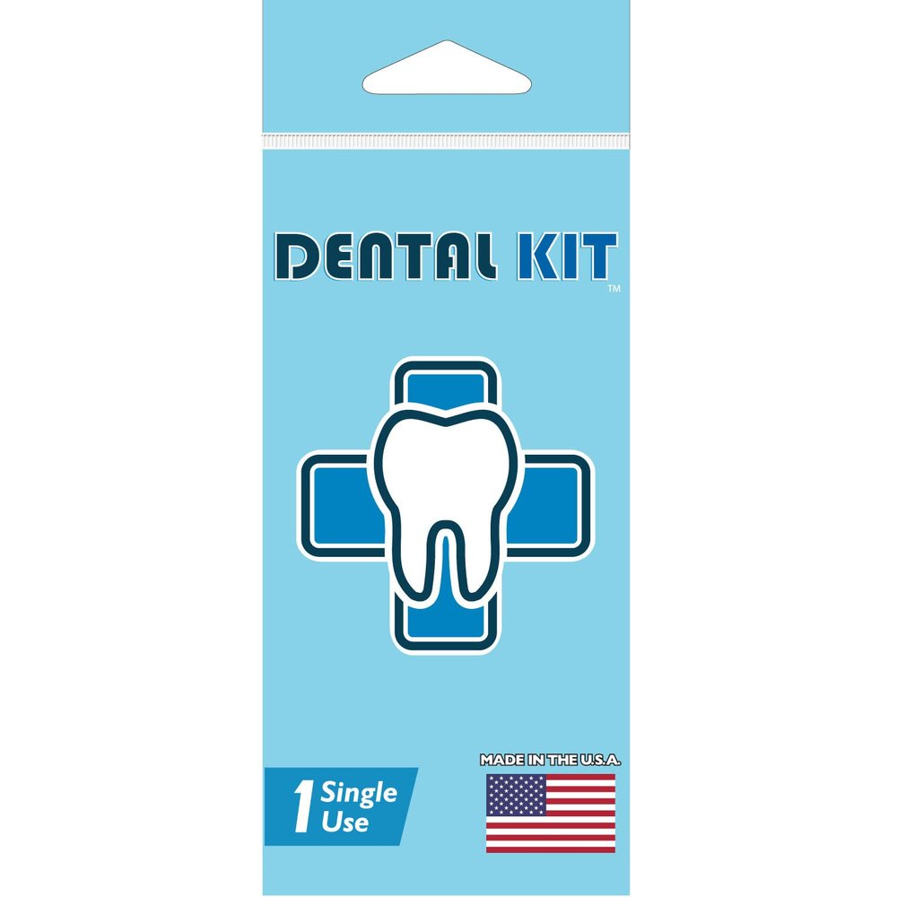 Potty Pack Dental Kit Single Use Portable Kit with Travel Tooth Brush, Tooth Paste, Dental Floss and Mint-Flavored Tooth Picks - 10 Units