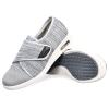 W&LESVAGO Women's Wide Width Diabetic Walking Shoes with Adjustable Closures,Non-Slip Lightweight Sneakers with Classic Air Cushion for Diabetic Edema Plantar Fasciitis(10.5#, Mix Knit Grey) view 1
