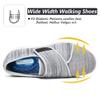 W&LESVAGO Women's Wide Width Diabetic Walking Shoes with Adjustable Closures,Non-Slip Lightweight Sneakers with Classic Air Cushion for Diabetic Edema Plantar Fasciitis(10.5#, Mix Knit Grey) view 4
