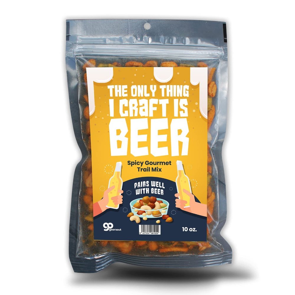 Funny Trail Mix Gift Ideas - Hilarious Stocking Stuffers for Men Food - Spicy Gifts for Men - Funny Foods Gifts - Gourmet Basket Ideas Care Packages Novelty Christmas Gag Gifts for Adults Teenagers Boys Girls Husbands Friends Coworker (Beer)