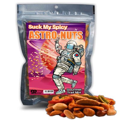 Funny Trail Mix Gift Ideas - Hilarious Stocking Stuffers for Men Food - Spicy Gifts for Men - Funny Foods Gifts - Gourmet Basket Ideas Care Packages Novelty Christmas Gag Gifts for Adults Teenagers Boys Girls Husbands Friends Coworker (Astronaut)
