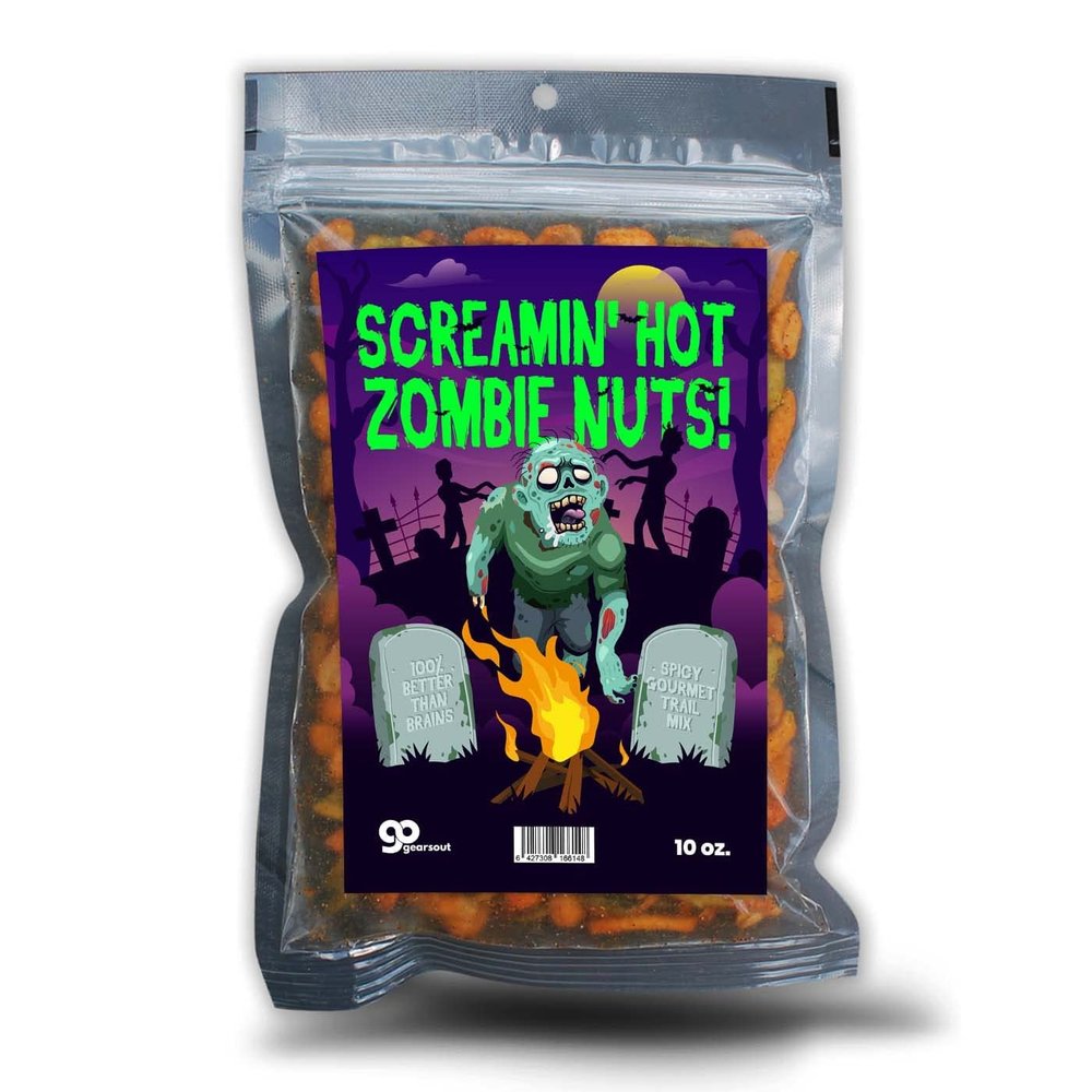 Funny Trail Mix Gift Ideas - Hilarious Stocking Stuffers for Men Food - Spicy Gifts for Men - Funny Foods Gifts - Gourmet Basket Ideas Care Packages Novelty Christmas Gag Gifts for Adults Teenagers Boys Girls Husbands Friends Coworker (Zombie)