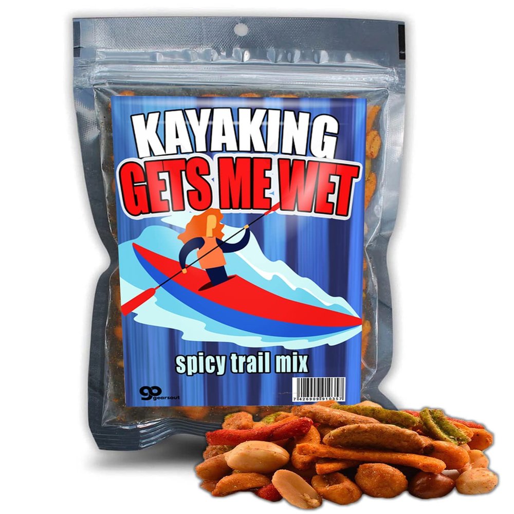 Funny Trail Mix Gift Ideas - Hilarious Stocking Stuffers for Men Food - Spicy Gifts for Men - Funny Foods Gifts - Gourmet Basket Ideas Care Packages Novelty Christmas Gag Gifts for Adults Teenagers Boys Girls Husbands Friends Coworker (Kayak)