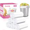 4 Gallon 180pcs Small Clear Trash Bags Strong Clear Garbage Bags, Bathroom Trash Can Bin Liners, Plastic Bags for Office, Waste Basket Liner, Fit 12-15 Liter, 3.5,4,4.5 GalClear 180 view 1