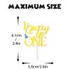 18pcs Gold Glitter 6 Months Dessert Cupcake Topper Cheer to 1/2 Way to One Theme Decor Supplies Baby Shower Boys Girls Happy Half Birthday Party Decorations view 4