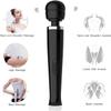 Belothi Powerful Handheld Electric Back Massager - 8 Powerful Speeds and 20 Patterns - Hand Held Massage Tool for Neck & Back - Rechargeable - Travel Friendly -Black view 3