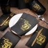 200 Pcs 50th/60th/70th Birthday Napkins Cheer to 50/60/70 Years Disposable Black and Gold Dinner Party Napkin for Men Women Anniversary Decoration(50th Birthday) view 2