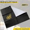 200 Pcs 50th/60th/70th Birthday Napkins Cheer to 50/60/70 Years Disposable Black and Gold Dinner Party Napkin for Men Women Anniversary Decoration(50th Birthday) view 4