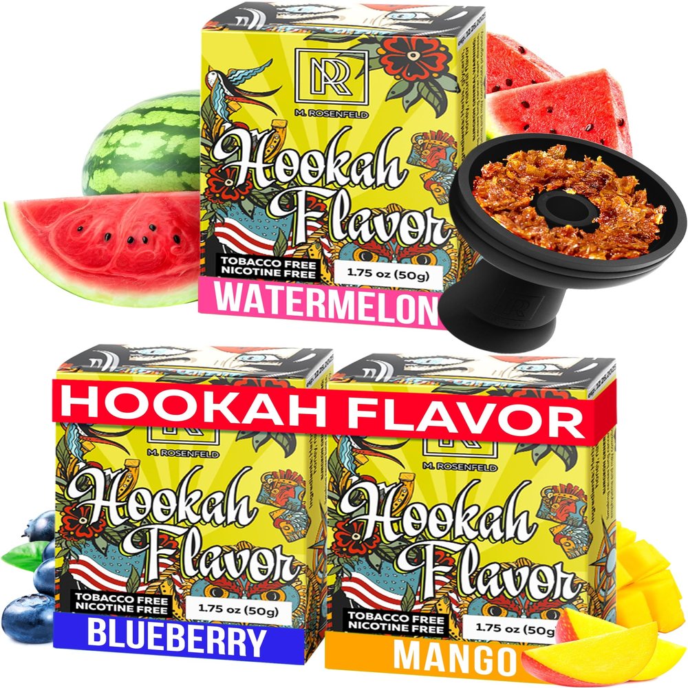 3 pcs Herbal Favors Bundle 1.7 oz Each - Blueberry Watermelon Mango