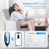 COMFIER Back Massager with Heat, App Control Vibration Massage Seat Cushion, 10 Motors & 3 Heat Levels Chair Massager Pad, Gifts for Mom,Dad Home Office Use,Black view 2