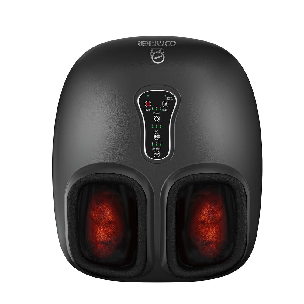 COMFIER Shiatsu Foot Massager with Heat[FSA Eligible HSA],2026 Upgraded Feet Massager Machine for Plantar Fasciitis,Neuropathy Pain with Vibration,Compression, 13In,Valentines Gifts for Women Men