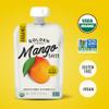 Golden Farms Mango Pouches, Single Ingredient Healthy Snacks, 100% Pure Fruit, No Added Sugar, Vegan, Gluten-Free, Kosher, Organic Squeeze Pouch 3.17oz Each (12 Pack) view 3