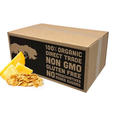 Mavuno Harvest Pineapple Dried Fruit Snacks | Organic Dried Pineapple Chunks | Gluten Free Healthy Snacks for Kids and Adults | No Sugar Added, Vegan, Non GMO, Direct Trade | Bulk 10 Pounds