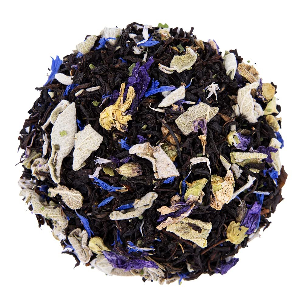 The Whistling Kettle Blackberry Sage Tea - Premium Herbal Black Loose Leaf Tea