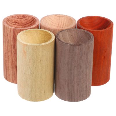 Aroma Diffuser Aroma Diffuser Wood 5Pcs Mini Round Wood Block for Home Office Car