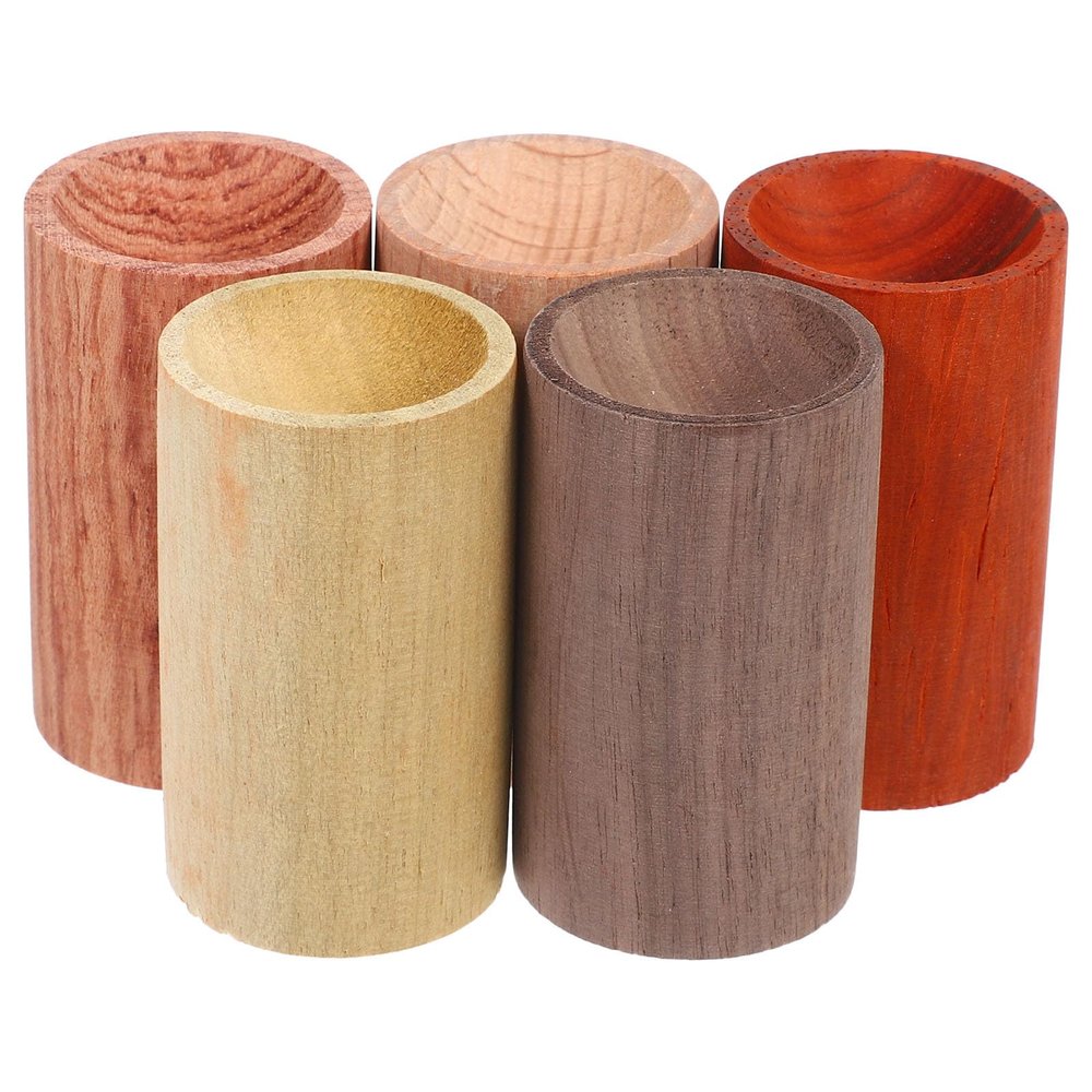 Aroma Diffuser Aroma Diffuser Wood 5Pcs Mini Round Wood Block for Home Office Car