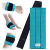 Comfcube Ice Pack for Injuries, Reusable 2 Hours Long Lasting Flexible Cold Ice Pack Wrap for Swelling, Bruises, Sprain, Joint and Muscle Pain Relief, for Ankle, Wrist, Elbow & More Green view 1