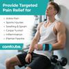 Comfcube Ice Pack for Injuries, Reusable 2 Hours Long Lasting Flexible Cold Ice Pack Wrap for Swelling, Bruises, Sprain, Joint and Muscle Pain Relief, for Ankle, Wrist, Elbow & More Green view 2