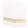 WDF 150Pack Gold Napkins Disposable - 3ply White and Gold Paper Napkins, Premium Quality Elegant Disposable Thanksgiving Napkins, Party Napkins Dinner Napkins for Bridal Shower Wedding Birthday view 1