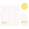 WDF 150Pack Gold Napkins Disposable - 3ply White and Gold Paper Napkins, Premium Quality Elegant Disposable Thanksgiving Napkins, Party Napkins Dinner Napkins for Bridal Shower Wedding Birthday view 2