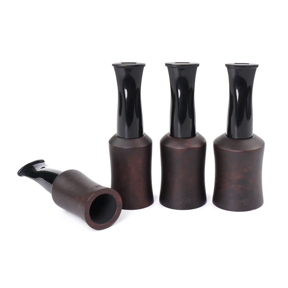 MUXIANG 4 Sizes Set Briar wood Wooden Cigar Mouthpiece Tips Portable Cigar Holder (38-42/43-47/48-52/53-57)