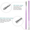 12 Pcs Ear Pick Earwax Removal Kit, Ear Cleaning Tool, Stainless Steel Earwax Removal Tool with Leather Storage Box (Yellow&Purple) view 2