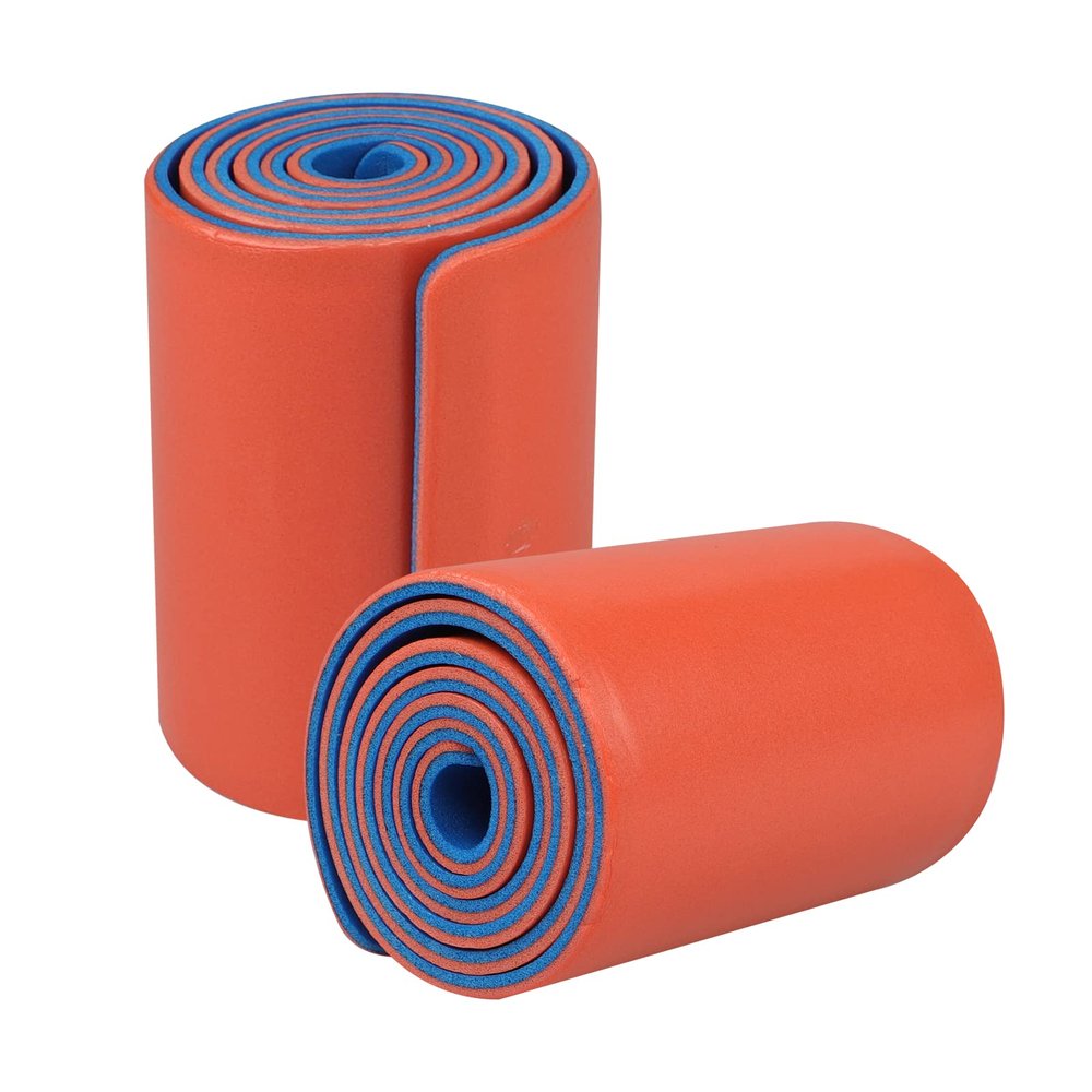 1 Pack Emergency Splint - 36" Universal Aluminum Rolled Splint Flexible Resuable Medical Moldable Splint Compact Portable First Aid Suppliers for Camping Hiking (Orange&Blue, Width 4.3")