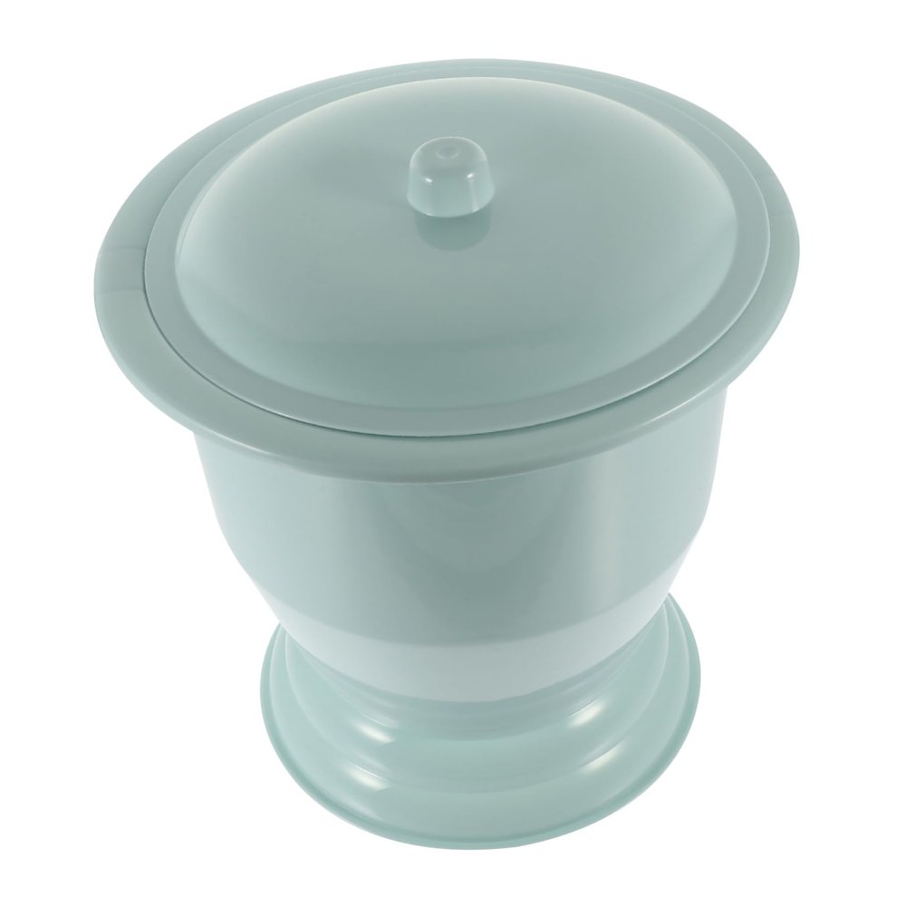 Tofficu Household Chamber Pot Lid for Elderly Portable Urine Pot for Men Women and Boy Girl Plastic Design Non- Base for Bedside Use