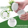 Denture Bath, Invisible Denture Case Designed As Artificial Eucalyptus Potted Plants, Denture Cup With Strainer For Retainer, Mouth Guard & Dentures, Perfect For Home Decoration view 2