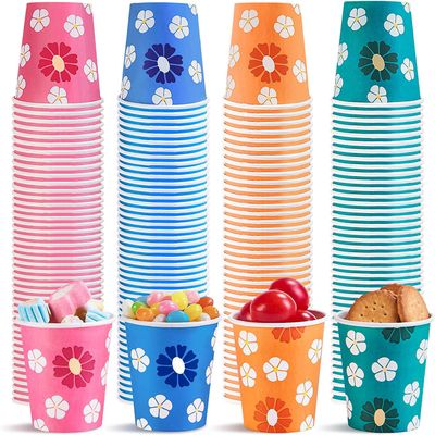 KGKTU 500 Pack 5oz Disposable Paper Cups, Colorful Small Mouthwash Cups for Parties, Picnics, Barbecues, Travel, Events