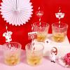 JOYMEMO 24 Pieces Nurse Party Favor Straws - Nurse Graduation Party Decorations Red, 2026 Congrats Nursing Decor, Medical RN Themed Foil Stamping Stripe Paper Straw for BSN LPN School Grad Party view 2