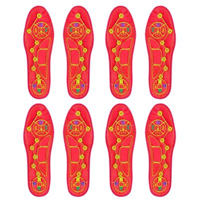 2/4Pair Feng Shui Seven Coins Insoles, Feng Shui Insoles for Men Women (4 Pair,EU40)