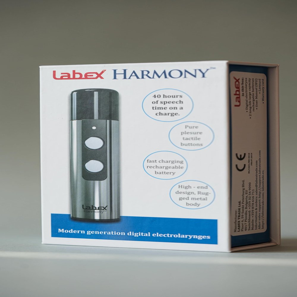 LABEX Harmony Electrolarynx, Extended Functionality & Longest Speech Time Ever, Pure Pleasure Tactile Buttons & First Class Stylish Design