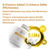 7c Sam e 400mg Supplement (S-Adenosylmethionine), Vitamin B6, B12 Added to Enhance Sam-e Effectiveness, Mood and Joint Comfort, Vegan, Non-GMO, Gluten-Free, 60 Enteric Coated Capsules view 4
