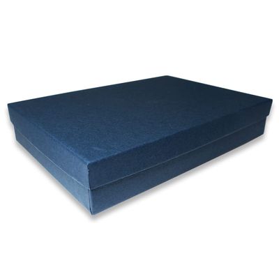 N'icePackaging - 20 Qty - Navy Blue Cotton Filled Gift Boxes - Size 7" x 5" x 1 1/4" - USA Made - Holidays/Birthdays/Sales/Storage/Display/Travel