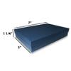 N'icePackaging - 5 Qty - Navy Blue Cotton Filled Gift Boxes - Size 7" x 5" x 1 1/4" - USA Made - Holidays/Birthdays/Sales/Storage/Display/Travel view 2