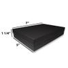 N'icePackaging - 20 Qty - Black Kraft Cotton Filled Gift Boxes - Size 7" x 5" x 1 1/4" - USA Made - Holidays/Birthdays/Sales/Storage/Display/Travel view 2