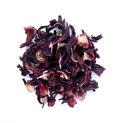 The Whistling Kettle Hibiscus Bold Leaf Tea - Tangy Caffeine Free Premium Herbal Tea