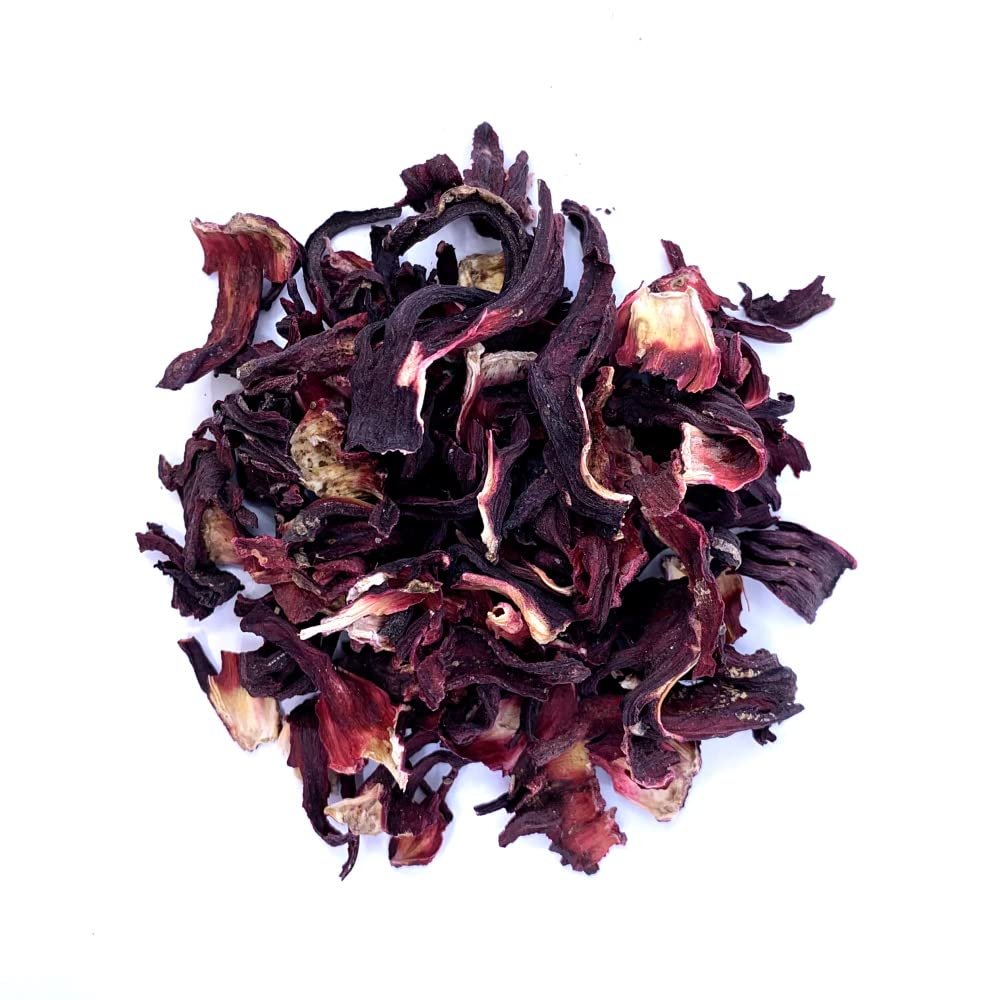 The Whistling Kettle Hibiscus Bold Leaf Tea - Tangy Caffeine Free Premium Herbal Tea