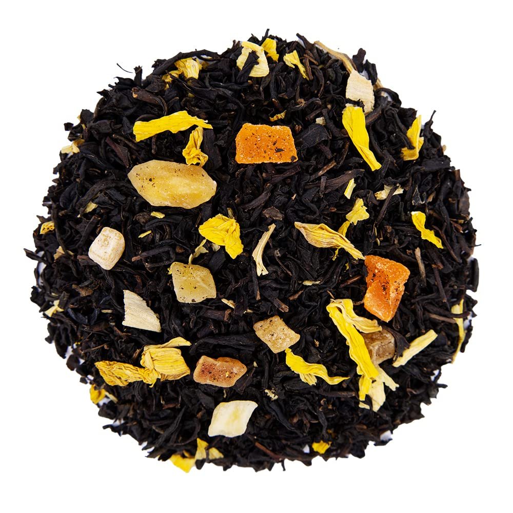 The Whistling Kettle Mango Passionfruit Tea - Mango, Pineapple and Papaya Premium Black Loose Leaf Tea